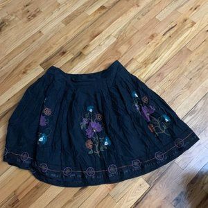 venezia 100 % cotton floral design skirt size 18